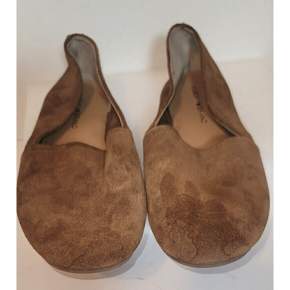 Lucky Brand Women\'s Brown Suede Flats Loafers Size 12